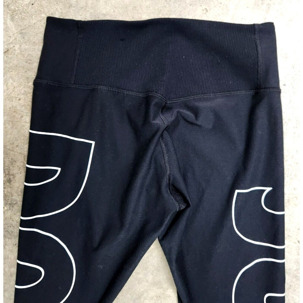 Nike Power Tight Fit Leggings Women's Small (Fits 25x22)  Black Capri Just Do It - Picture 7 of 10